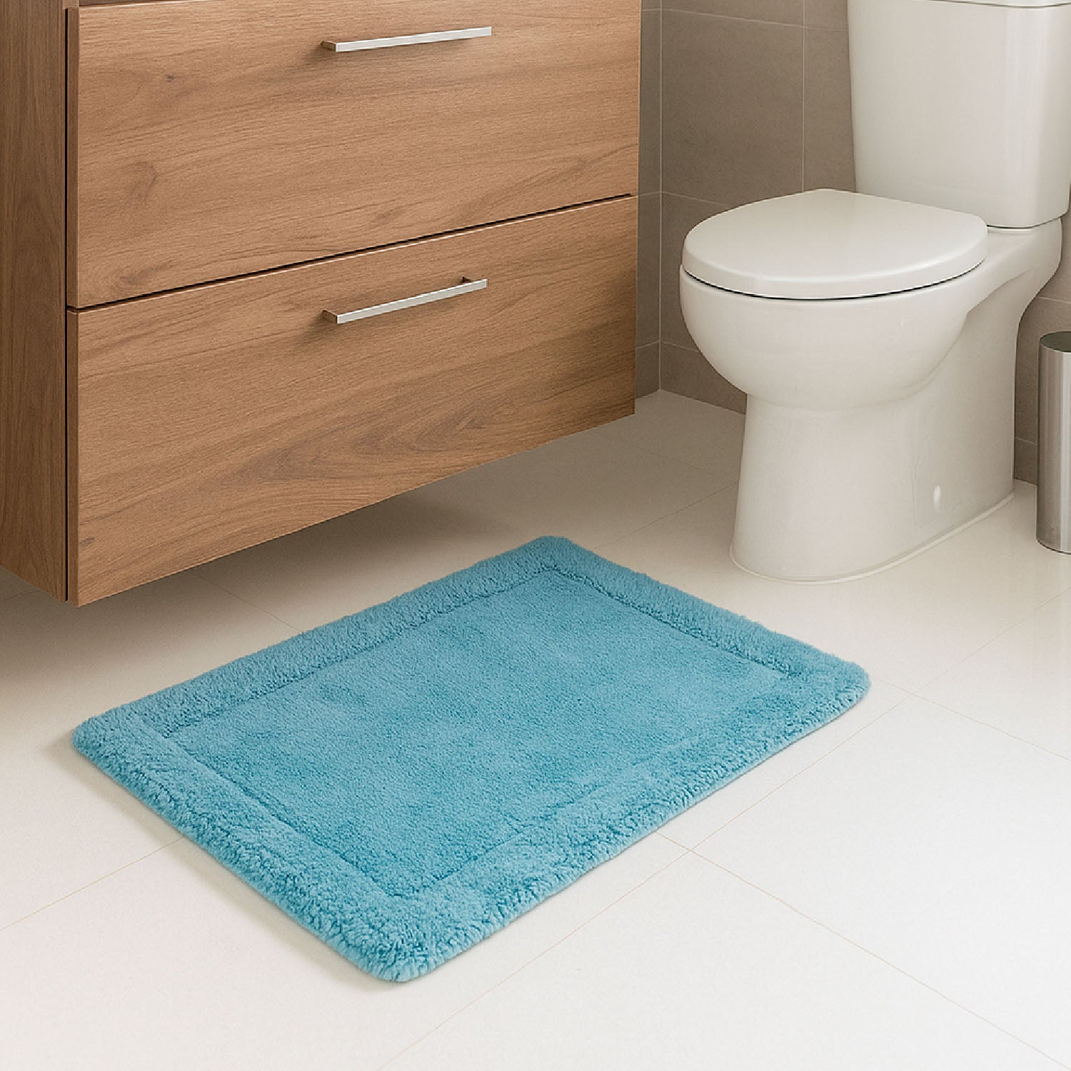 Alfombras para Baño Rectangular de Algodón