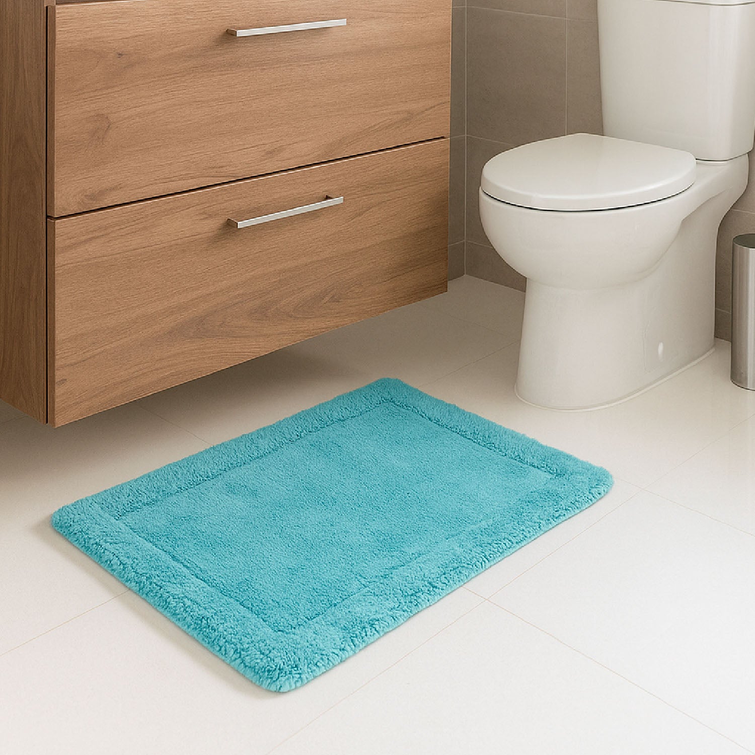 Alfombras para Baño Rectangular de Algodón