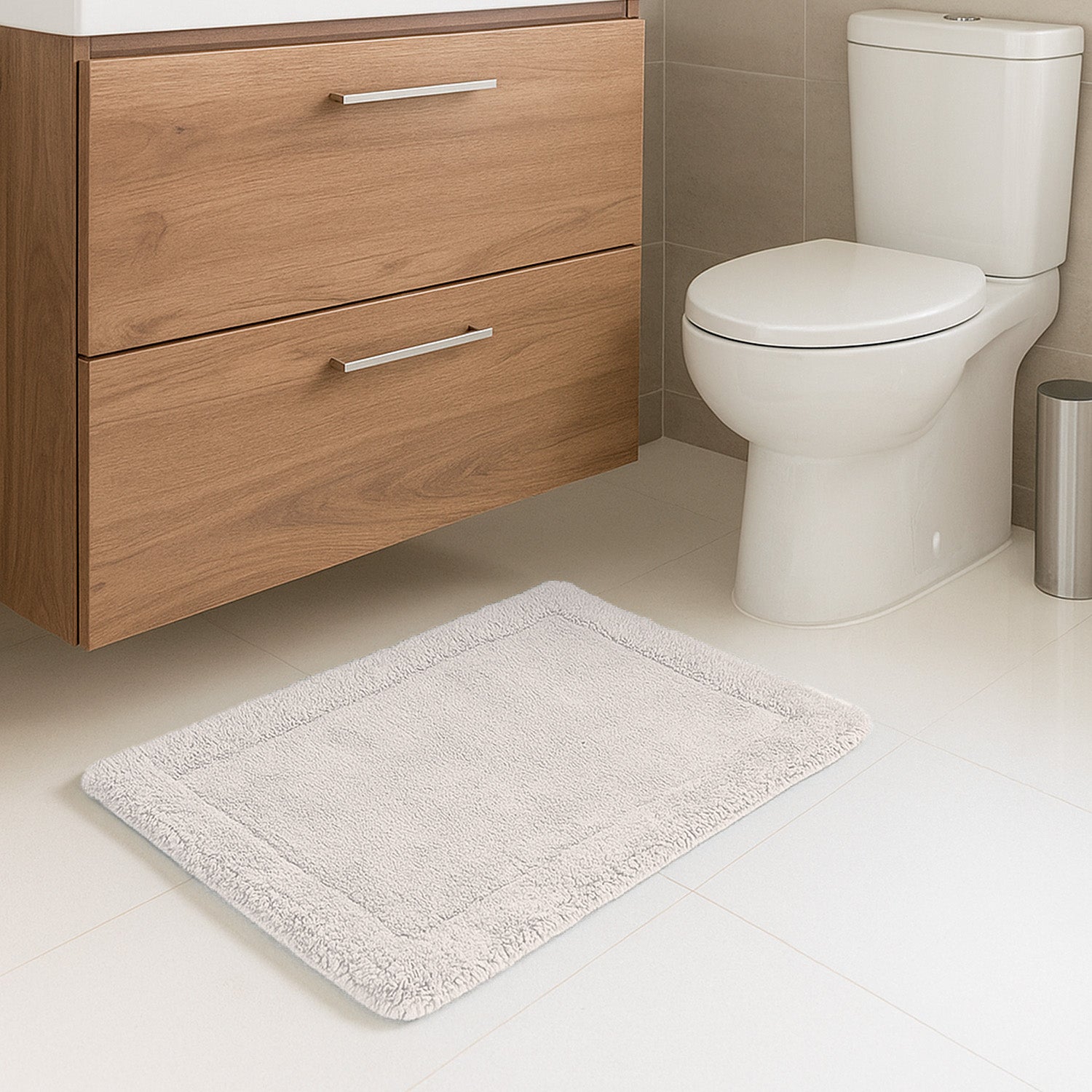 Alfombras para Baño Rectangular de Algodón