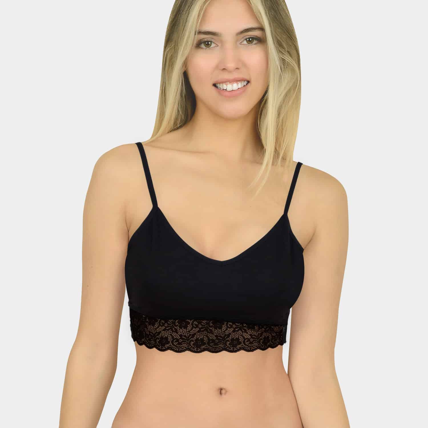 Top con Blonda para Dama