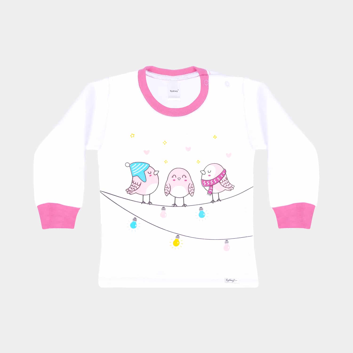 Polo Manga Larga C/Diseño para de Invierno 3-6 Meses