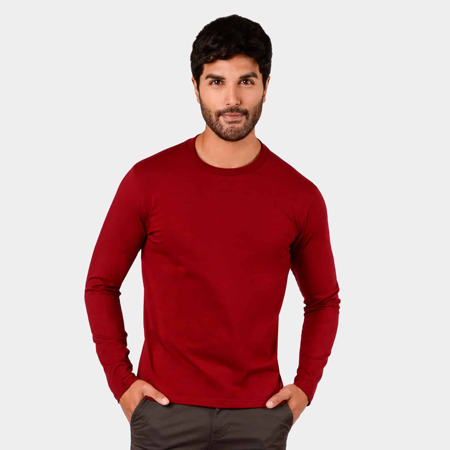 Polo Manga Larga Jeans para Hombre