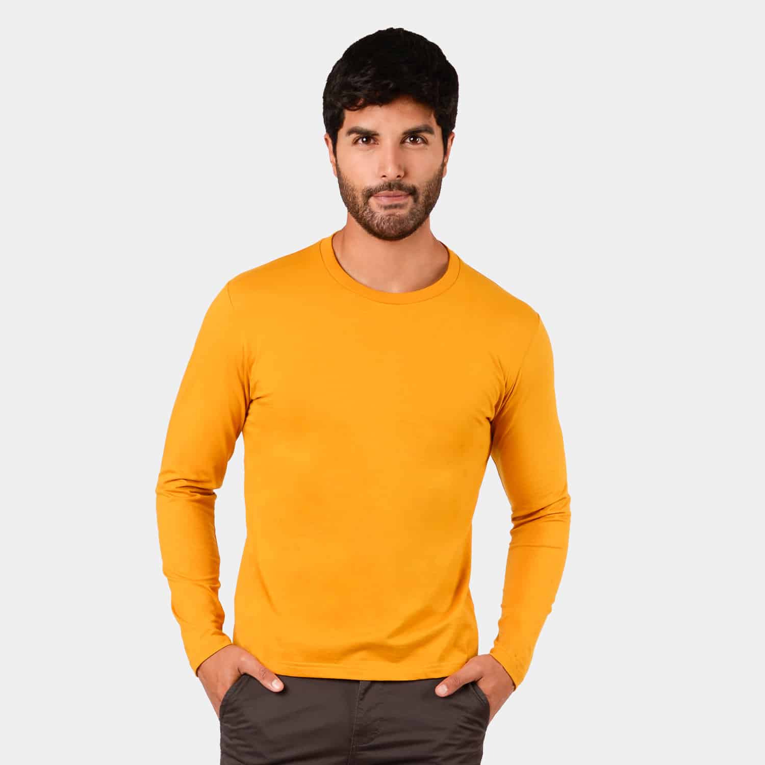 Polo Manga Larga Jeans para Hombre