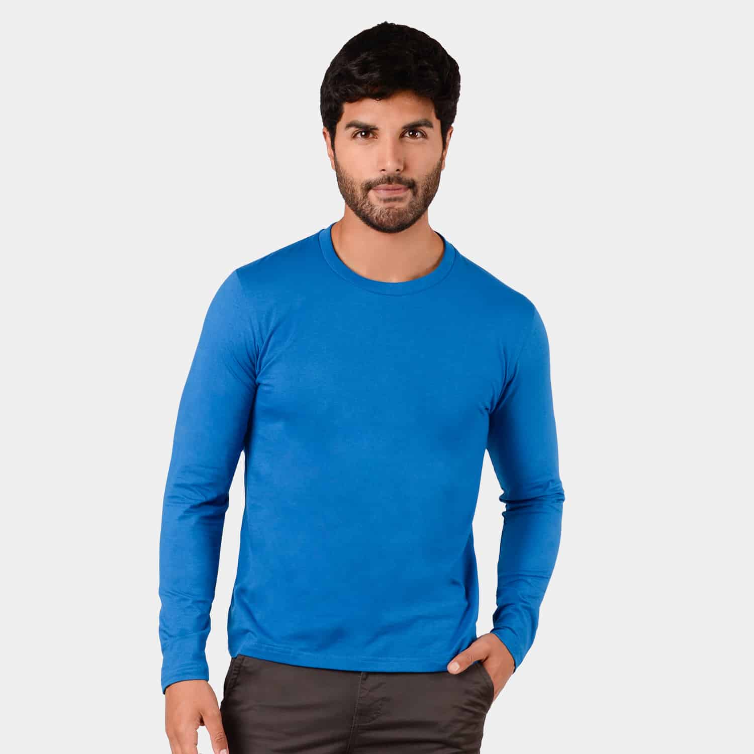 Polo Manga Larga Jeans para Hombre