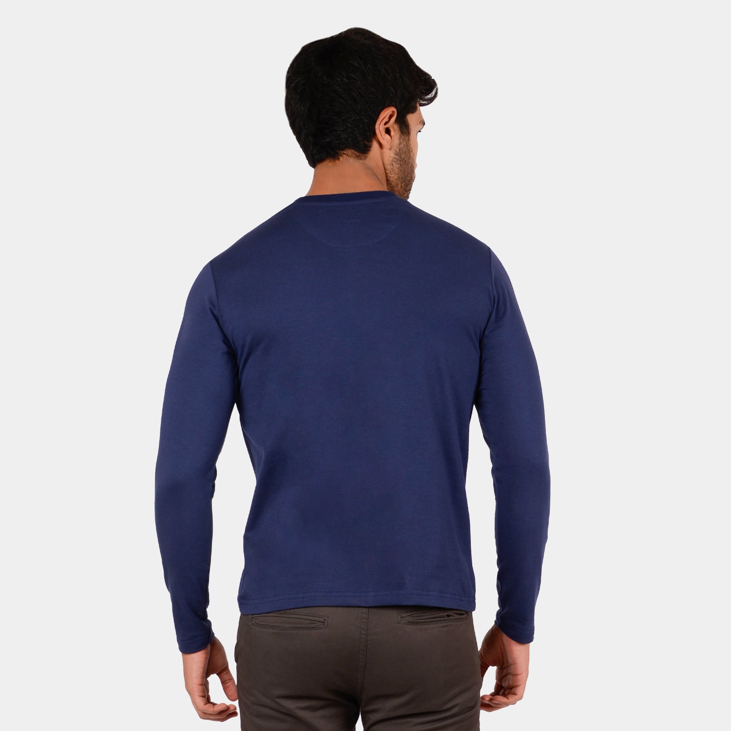 Polo Manga Larga Jeans para Hombre