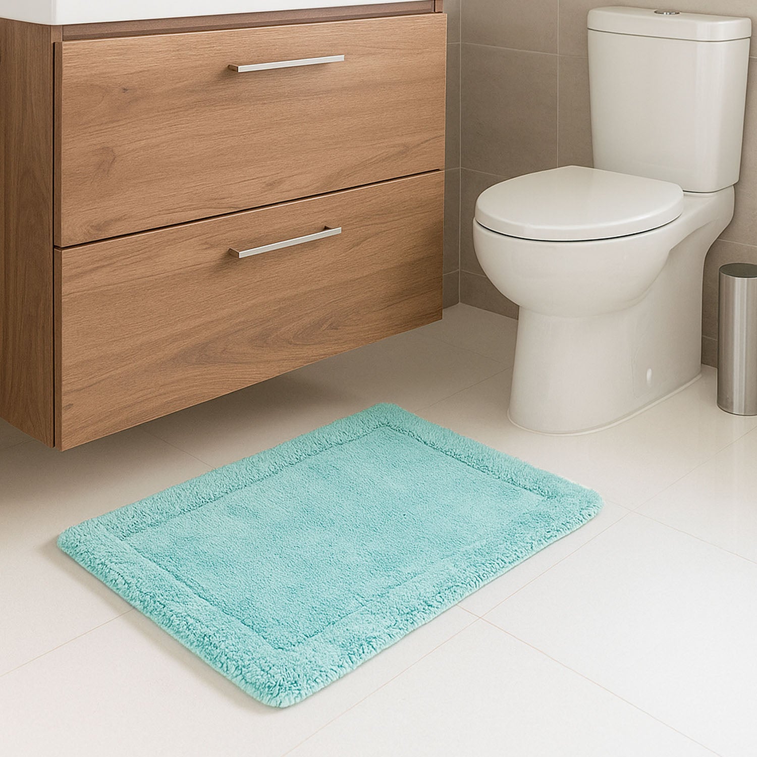 Alfombras para Baño Rectangular de Algodón