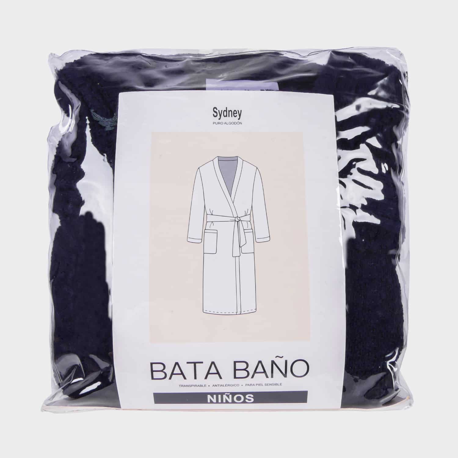 Bata de Baño Unisex para Niños - Algodón Felpa