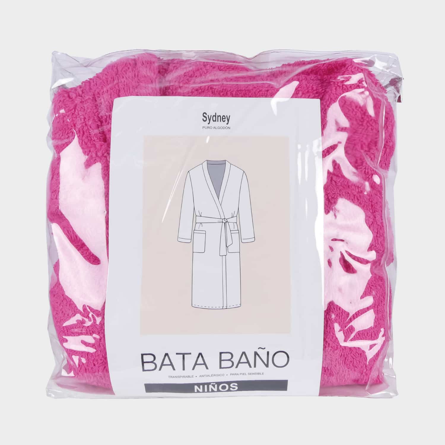 Bata de Baño Unisex para Niños - Algodón Felpa