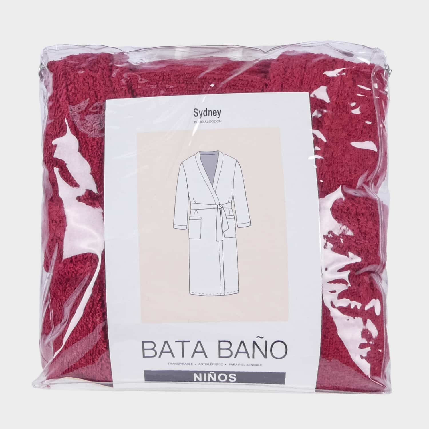 Bata de Baño Unisex para Niños - Algodón Felpa