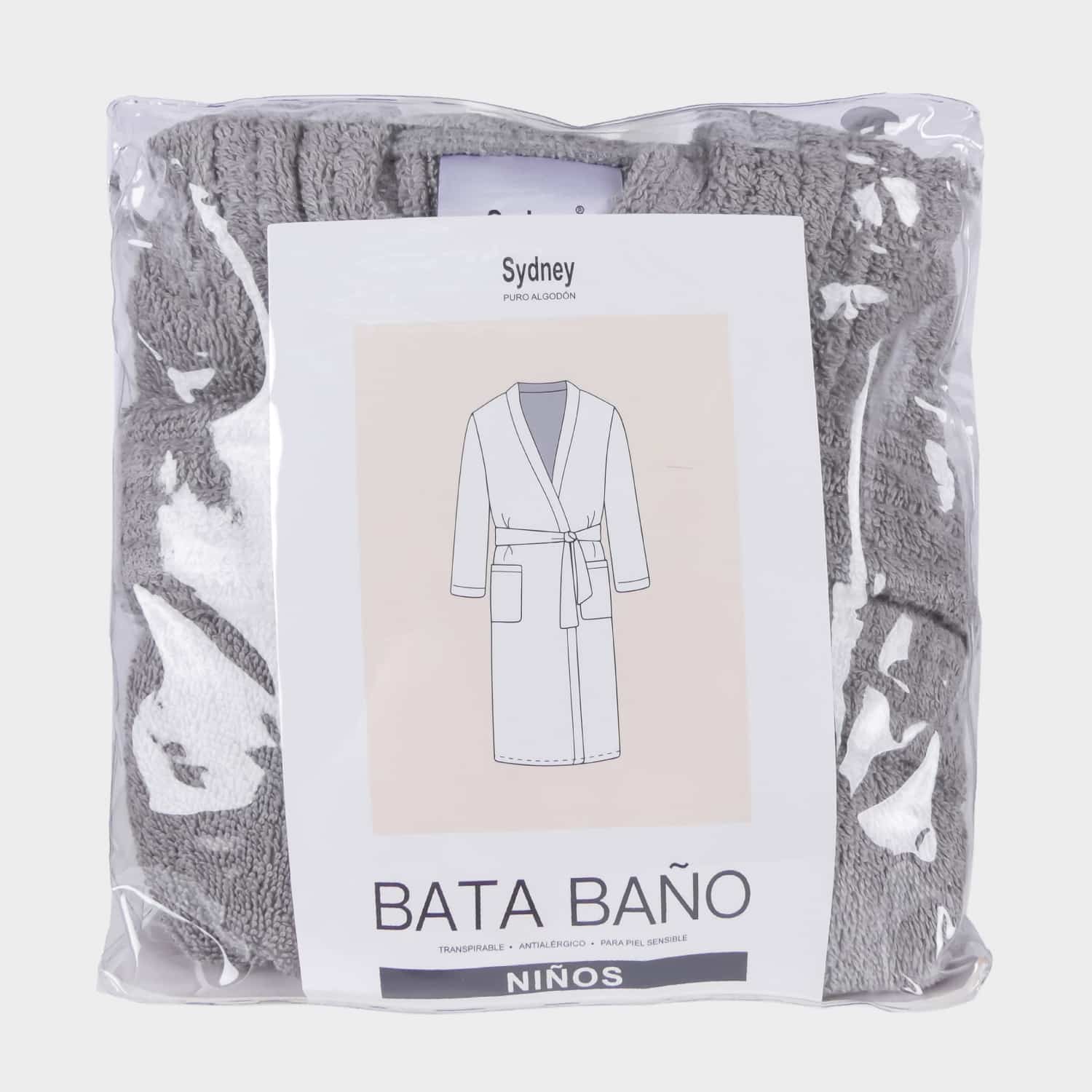 Bata de Baño Unisex para Niños - Algodón Felpa
