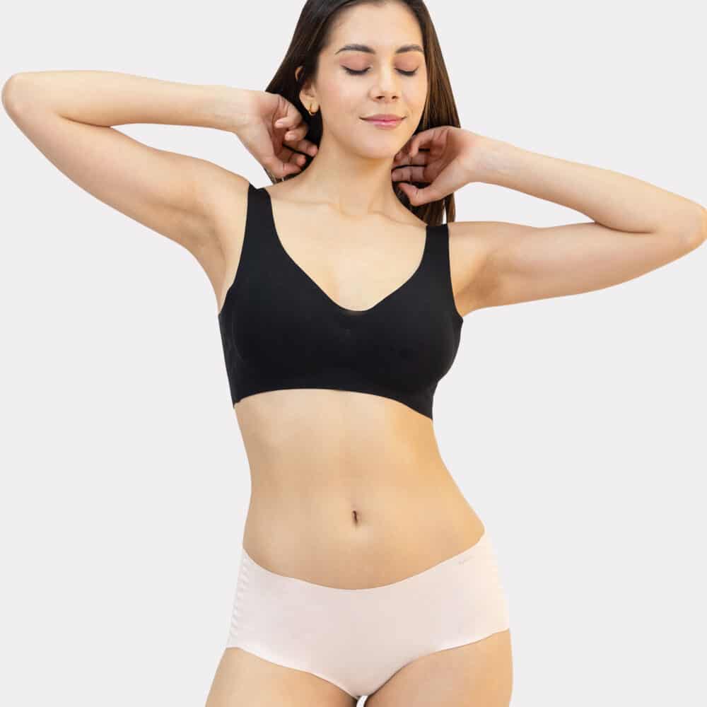 ¿Cómo saber mi talla de brasier? - pm18 top v negro1 - Sydney