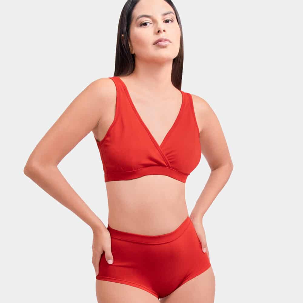 ¿Cómo saber mi talla de brasier? - PM19 PM20 CONJUNTO ROJO - Sydney