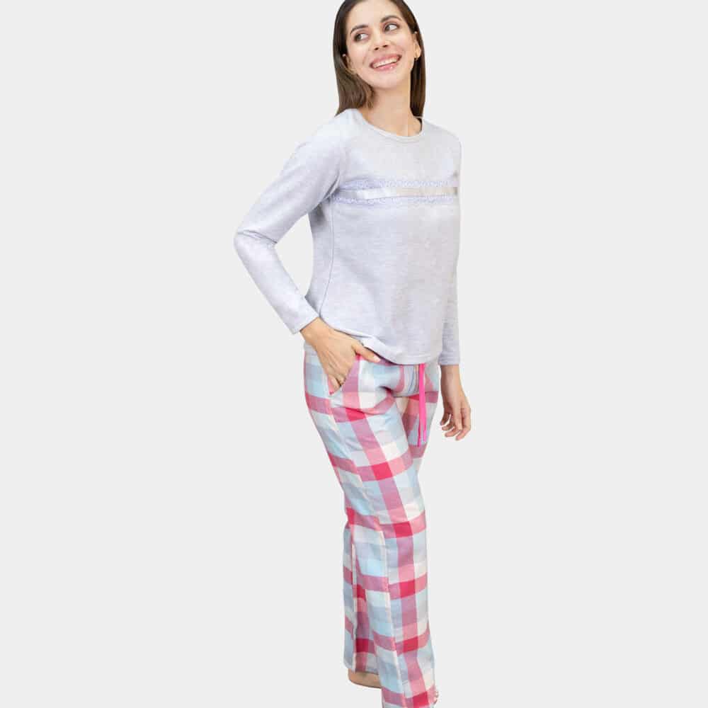 Pijama de Dos piezas Corto para Mujer - conjunto celeste - Sydney