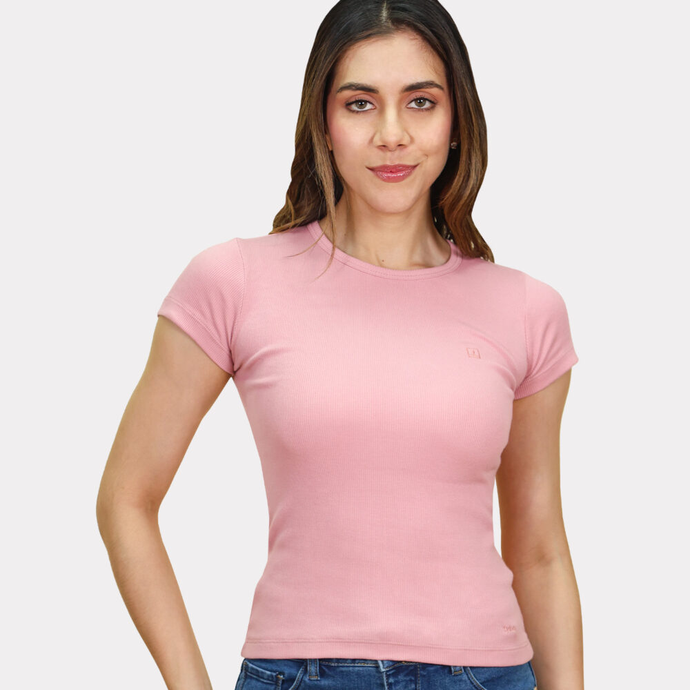 Polo para Dama - Colección Jeans - AG51 POLO JS D RIB ROSADO 2 - Sydney