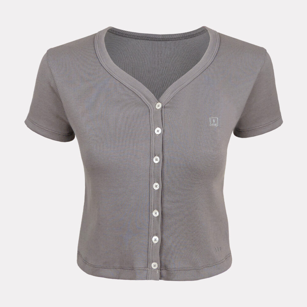 Polo Henley para Hombre - AG40 PLOMO OSCURO - Sydney