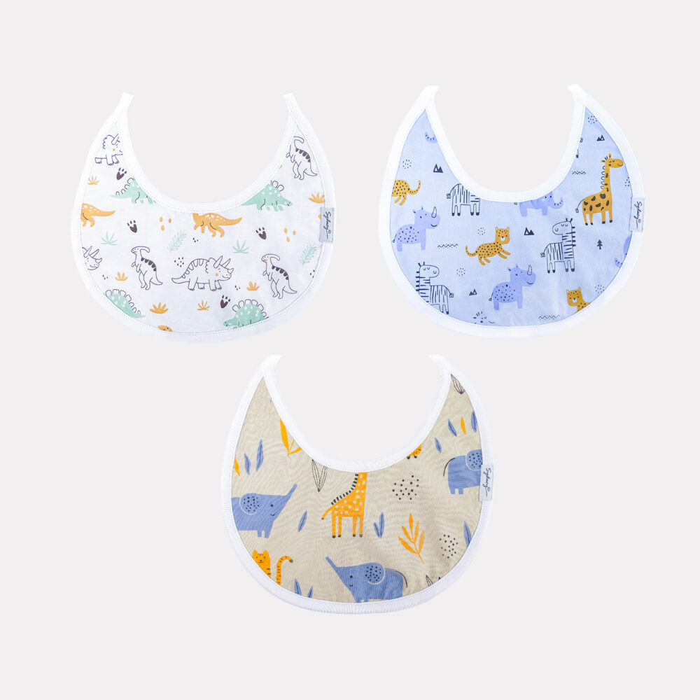 Baberos Estampado para Niños – Pack x3 - F3 TRICOLOR 22 - Sydney