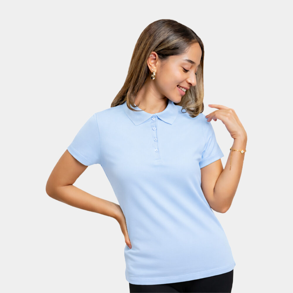 Polo para Mujer Pima - PM30 CELESTE 1 - Sydney